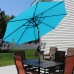 Sunnydaze 9 Foot Aluminum Outdoor Patio Umbrella with Tilt & Crank, Navy Blue   567147520